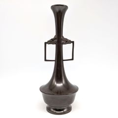 いけばな 池坊 獅耳銅花器 茶花 小原流 銅花瓶 華道具 - メルカリ