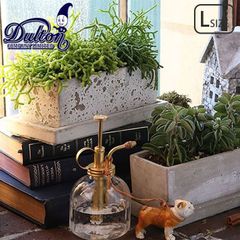 DULTON ダルトン ソリッド プランター レクタンブル Lサイズ A555-426L 植木鉢 鉢 園芸用品 コンクリート製 庭 お庭 玄関 お部屋 室内 屋外 おしゃれ インテリア コンパクト 底穴 下皿付き