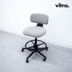 【中古品】Vitra ヴィトラ Rookie High ルーキーハイ オフィス チェア キャスター ファブリック グレー コンスタンティン・グルチッチ 定価14万【1】