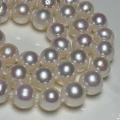 花珠級本真珠ネックレス9.5mm 42cm パールネックレス