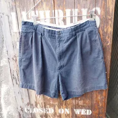 90s【Polo Ralph Lauren】ANDREW SHORTS オールド ポロラルフローレン アンドリュー ショーツ ショートパンツ 紺◆Size:w36(92cm)