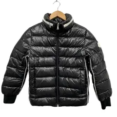 美品✨モンクレール ナイロンジャケット キッズ152㎝ レディースS相当 紺 MONCLER モンクレール ダウンジャケット キッズ ダウン ブルー系