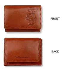 ドラえもん　３つ折り財布【オレンジ】 藤子プロ 高級イタリアンレザー 　ミニウォレットコインケース 本革