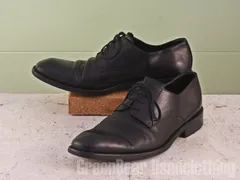 B842 イタリア製 GIORGIO ARMANI ビジネスシューズ プレーントゥ 黒 メンズ 42.5 26cmのサムネイル