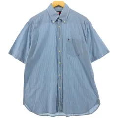 古着 トミーヒルフィガー TOMMY HILFIGER 半袖 ボタンダウン チェックシャツ メンズM相当/eaa536567