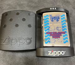 【新品・訳ありB】ZIPPO　ジッポ　ライター　新海物語　ケース付き