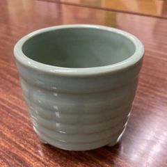 Ｎ３０３　水指　『太仙窯造』『唐草文』『安南手水指』　共箱　茶道具 N303 水指 『太仙窯造』『唐草文』『安南手水指』 共箱 茶道具