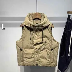 [L]春 コーデ メンズ 用 服 シンプル ファッション オシャレ 大人 かっこいい 大きいサイズ ストリート 紳士服 フード付き ベスト 綿 ジャケット ポケット 暖かい 