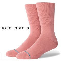 STANCE スタンスソックス STANCE socks ICON ローズスモーク アイコン 無地 シンプル 靴下 メンズ レディース 定番 ブランド おしゃれ スポーツ プレゼント ギフト 女性 彼氏 男性 大人