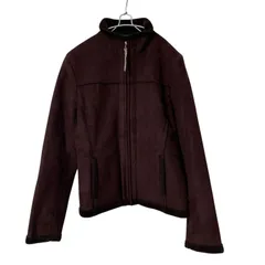 Z1541【美品】COMME CA ISM コムサイズム ボアジャケット ムートンジャケット ブラウン サイズF