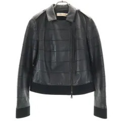TORY BURCH レザージャケット サイズ4 オリーブグリーン TORY BURCH レザージャケット サイズ4 オリーブグリーン