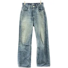 AURALEE オーラリー 23AW SELVEDGE FADED LIGHT DENIM PANTS デニムパンツ A23AP03DE インディゴ 0のサムネイル
