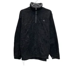 champion フリースジャケット L ブラック チャンピオン ハーフジップ アウトドア 古着卸 アメリカ仕入 a611-6245