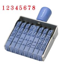 新品 シヤチハタ 回転ゴム印 欧文8連 初号 明朝体