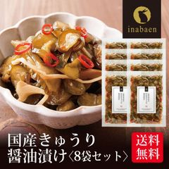 【8個セット】日本橋いなば園 国産きゅうり醤油漬け 100g ネコポス メール便送料無料
