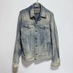 Z1341 【美品】 DIESEL ディーゼル　ダメージ　デニムジャケット　ライトブルー　メンズ　Mサイズ