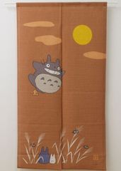 のれん ジブリ 「みんなでお月見」 四季 トトロ キャラクター ギフト