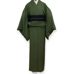 桐輪1995｛正絹*色無地*紋付*袷着物｝☆五三の桐.紋☆草木染☆くすんだ青紫色地☆丈150*裄62 フォーマル着物