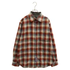 Maison Margiela (メゾンマルジェラ) 23AW×PENDLETON ペンドルトン ダブルネームオーバーサイズチェック長袖シャツ ブルー/ボルドー S67DT0002のサムネイル