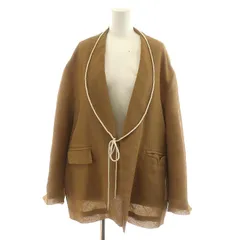 完売モデル】CABANAカバナ☆ショール カラー ジャケット 茶 完売モデル】CABANAカバナ☆ショール カラー ジャケット 茶