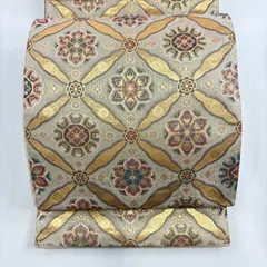 正絹 六通袋帯 【七宝 刺繍】 No.1749 2025年最新】袋帯 七宝の