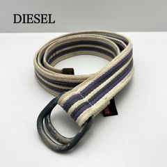 DIESEL レザーベルト ロゴプレート / L.G.B. EKAM系 - メルカリ