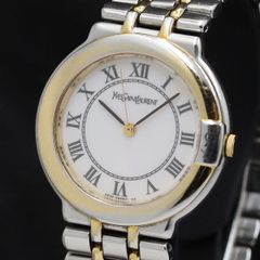 YSL イヴサンローラン 4630-E63727 メンズ QZ 腕時計 稼働品 - メルカリ