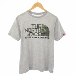 ザノースフェイス THE NORTH FACE S/S Camouflage Logo Tee Tシャツ カットソー 半袖 ロゴ M グレー NT31932 /TK ■MU
