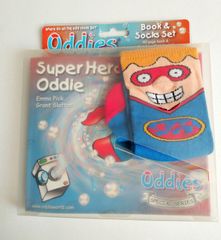 【イギリス】　絵本　「 Super Hero Oddie 」　ソックスセット