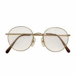 ジョルジオアルマーニ GIORGIO ARMANI 201 メガネ 眼鏡 度入り メタルフレーム クリア ラウンド ロゴ 48□19-140 ゴールド色 /XZ ■GY18のサムネイル