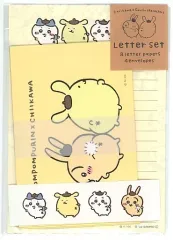 【中古】紙製品 集合(ポムポムプリン×ちいかわ) レターセット 「ちいかわ なんか小さくてかわいいやつ×サンリオキャラクターズ」