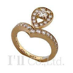 CHAUMET　ショーメ　ジョセフィーヌ　エグレット　リング　083511　750PG　31Pダイヤモンド　♯46　ブランドジュエリー　アクセサリー　指輪　6号　Au750　K18PG　18金　750ピンクゴールド　ティアラ　ペアシェイプ【中古】【72527】