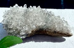 超透明　銀色　四川産 密集針状 水晶 クラスター655g 針状群生 浄化 天然石