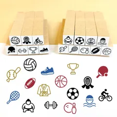 スポーツスタンプ／ゴム印①～⑩＜全16種＞
