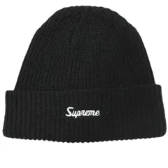 SUPREME シュプリーム 24AW カナダ製 Loose Gauge Beanie ルーズゲージビーニー ONE SIZE(58cm) BLACK ニットキャップ ニット帽 ワッチキャップ 帽子 s18640