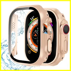 【人気商品】AIYYXX Apple Watch ケース 49mm 45mm 44mm 41mm 40mm 対応 3D直角エッジ 超薄型 PC+ガラス素材高透過率 キズ防止 軽量 全面保護 apple watch 用 カバー アップルウォッチ カバー アップル