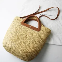 美品 HELEN KAMINSKI ヘレンカミンスキー Pinimilla M Bridle/ナチュラル タン ラフィア トートバッグ【2400012916050】のサムネイル