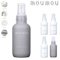 Moumou Body Mist & Hair Mist, 100ml, Fragrance, Body Care, Hair Care, Moisturizing, Made in Japan, Contains Hyaluronic Acid and Collagen, Portable, Stylish, Gift for Men and Women