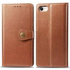 【即日発送】(2020) 第2世代 / / iPhone8 SE SE / iPhone iPhone7 iPhone ケース (2022) 手帳型 第3世代 ビジネスフリップノートレザーケースシンプルなレトロなファッション携帯電話ケース防水と汚れた携帯電話ケ