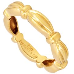 ティファニー Tiffany&Co. シグネチャー リング 指輪 約11号 K18YG 4.6g イエローゴールド レディース【中古】