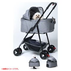 D6415◆未使用 ペットカート バギー キャリー 分離型 折り畳み式 犬 いぬのきもち掲載 獣医師推奨 軽量 組立簡単3way 耐荷重25kg itanga・OB01