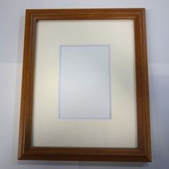 インチ額　はがきサイズマット付 　ガラス板付　日本画、水彩画、写真にご利用できます　【5546型 インチ額】