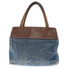 CHANEL (シャネル) ココマーク デニム ハンドバッグ トートバッグ インディゴブルーのサムネイル