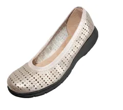 GS-0264　ラックラック 空飛ぶパンプス パンチング パールホワイト