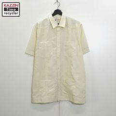 80s vintage キューバシャツ メンズ 表記XLサイズ