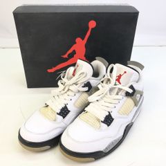 【中古】 ナイキ NIKE AirJordan4 Retro White Cement 2016 エアジョーダン4 レトロ ホワイトセメント ホワイト 27.0cm メンズ スニーカー 840606-192 01w-0802 【結城店】のサムネイル