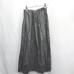 ◇ Θ HONEYSUCKLE ROSE ハニーサックルローズ ロング プリーツ スカート サイズL ブラック レディース E  【1412090027895】