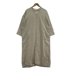 evam eva linen one-piece E233T065　グレージュ