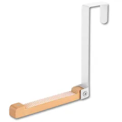 [HYmish]ドアハンガーフック ドアフック フック 収納 室内物干し 部屋干し ドアハンガー ハンガーフック ドア掛け収納 折り畳み 扉 ホワイト 単品 [ホワイト] [単品]