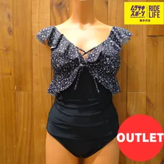★アウトレット50％OFF★BEACH QUEEN　ビーチクイーン　エンジェルフリルモノキニ　（ブラック）　393100　【ムラスポ公式】のサムネイル